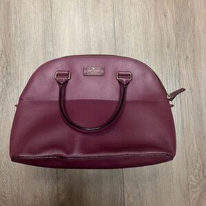Kate Spade Deep Red Leather Satchel